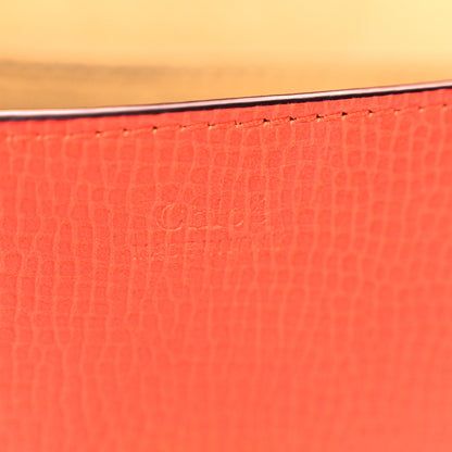 Chloe Grained Calfskin Lambskin Mini Drew Shoulder Bag Coral Pop 6 of 10