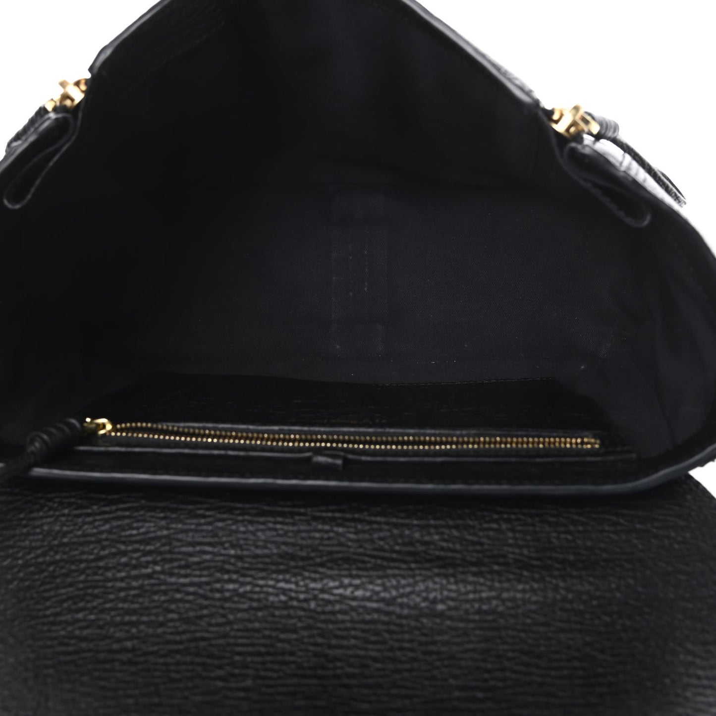 Textured Calfskin Medium Pashli Satchel Black