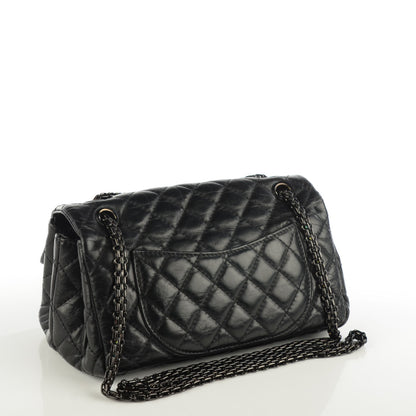 Chanel Aged Calfskin Quilted Accordion Reissue 2.55 Flap Black 3 of 8