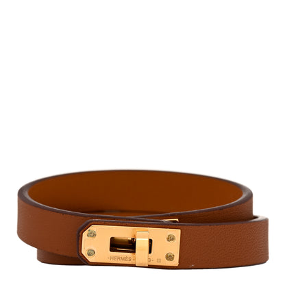 Hermes Swift Mini Kelly Double Tour Bracelet T1 Gold 1 of 5