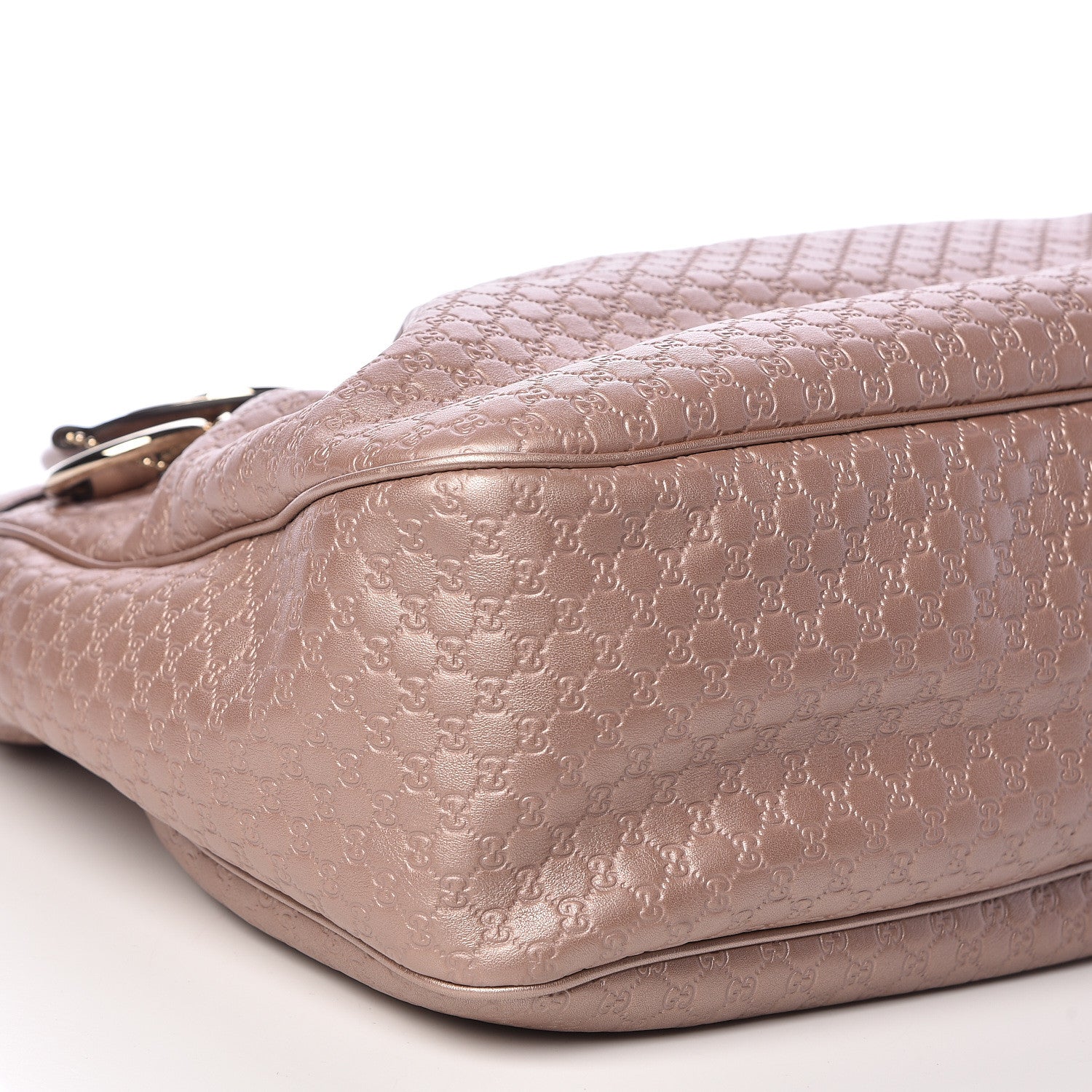 Gucci Metallic Microguccissima Medium Sukey Top Handle Tote Light Pink 9 of 11
