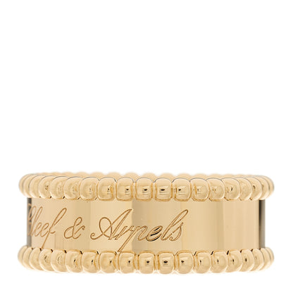 Van Cleef & Arpels 18K Yellow Gold Perlee Signature Ring 55 7.25 3 of 7