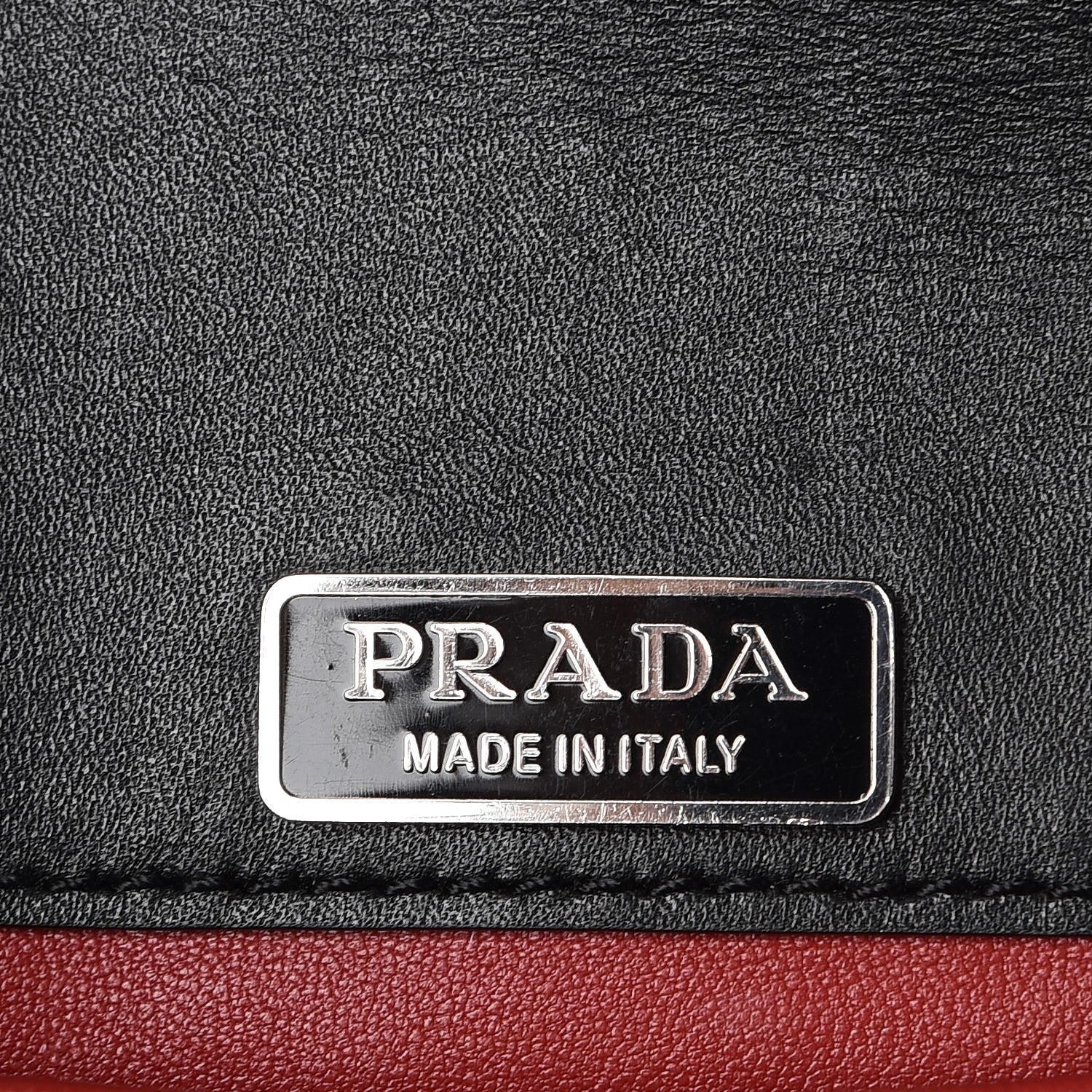 Prada City Calfskin Cahier Chain Wristlet Clutch Black 7 of 9