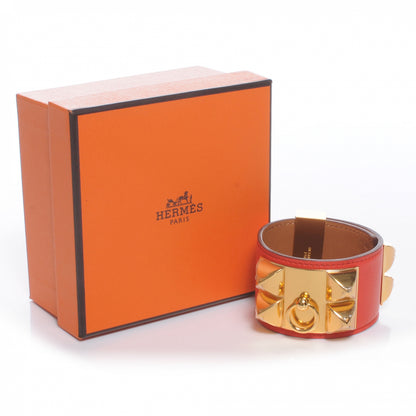 Hermes Swift Collier de Chien CDC Bracelet Capucine NEW Small 7 of 7