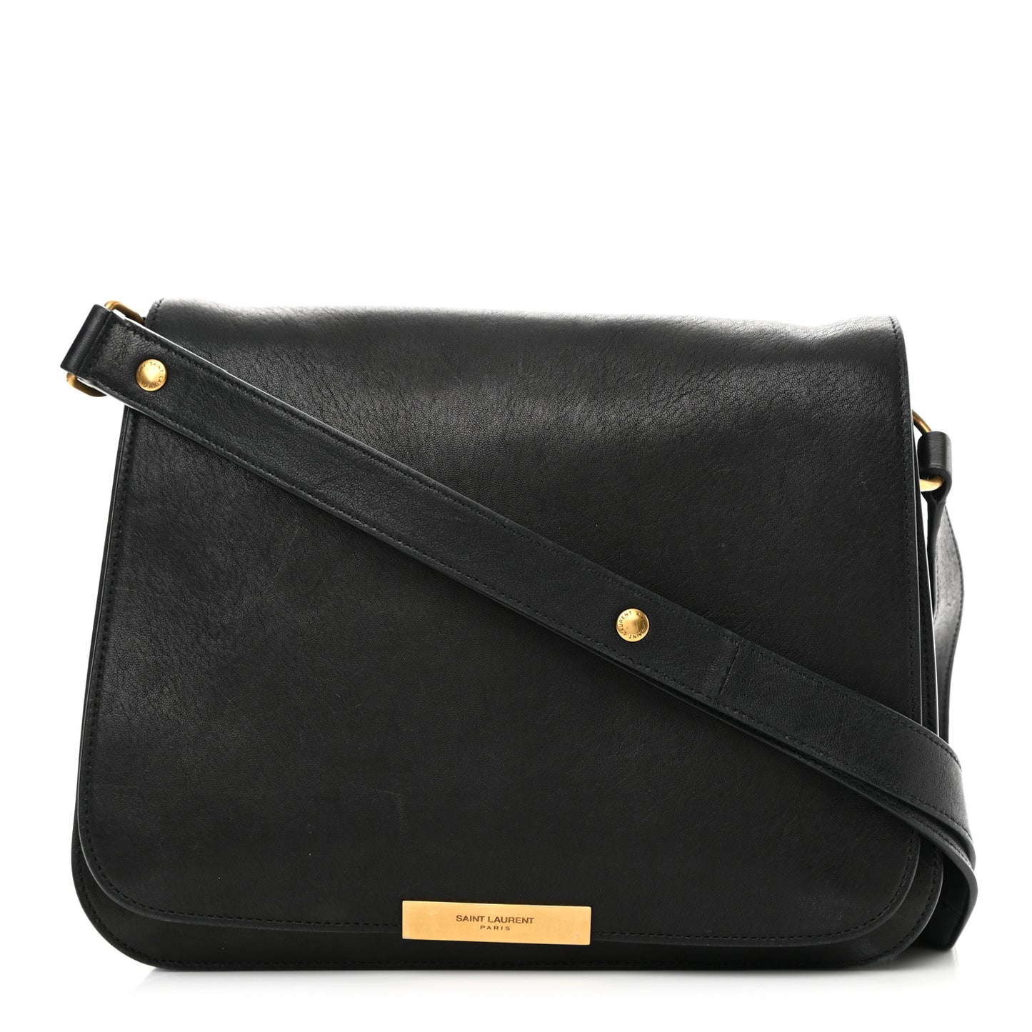 Lambskin Amalia Flap Shoulder Bag Black