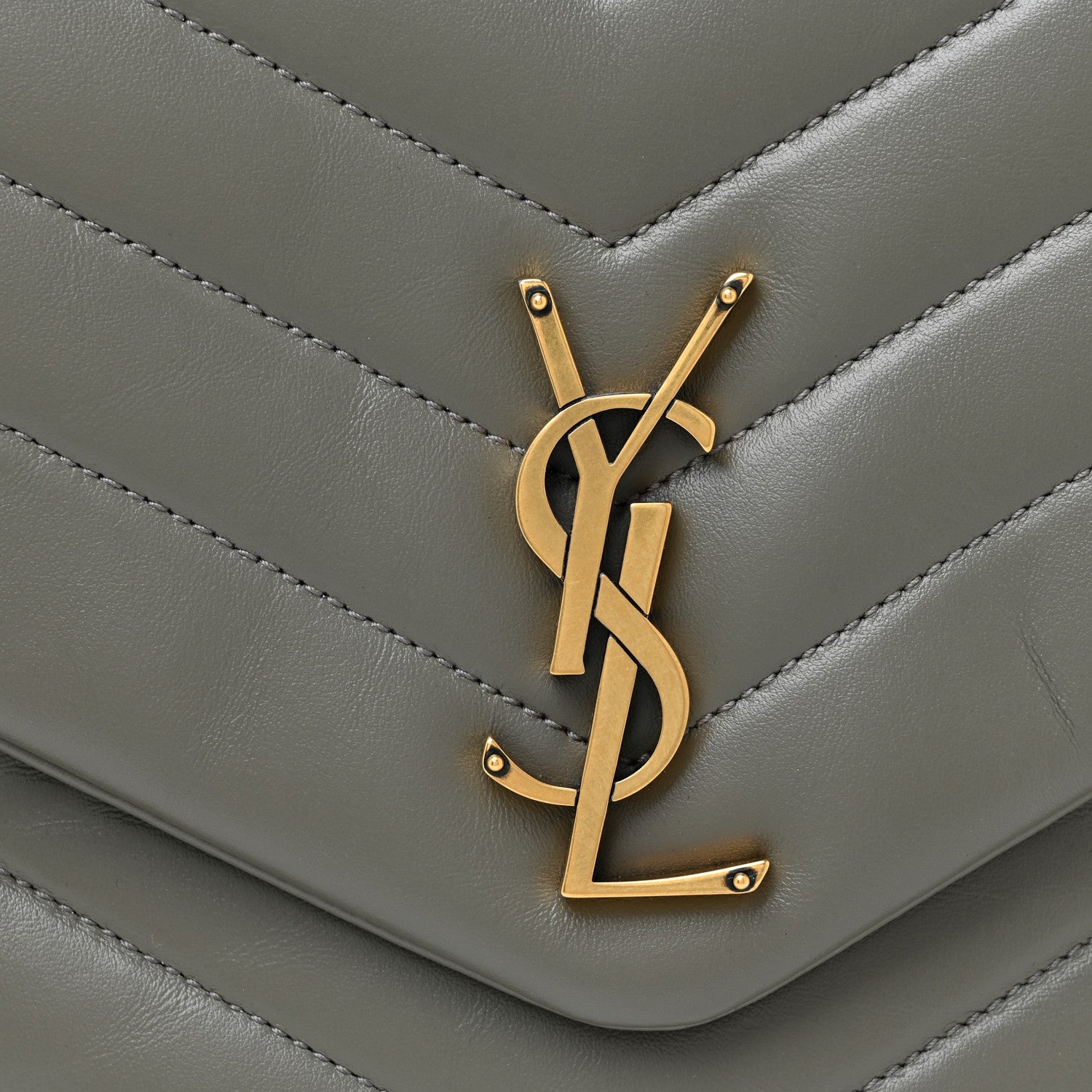 Saint Laurent Calfskin Y Quilted Monogram Medium Loulou Chain Satchel Faggio 8 of 16