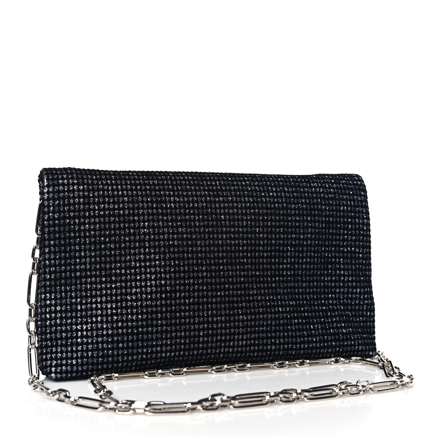 Velvet Glitter Galactica Titania Clutch Black Silver