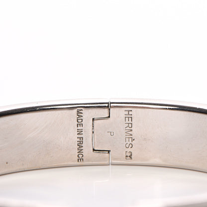 Hermes Enamel Narrow Clic Clac H Bracelet PM Gris Clair 4 of 5