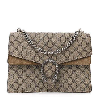 Gucci GG Supreme Monogram Medium Dionysus Shoulder Bag Taupe 1 of 11
