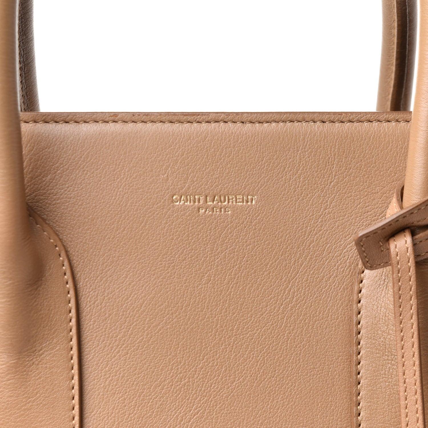 Saint Laurent Calfskin Large Sac de Jour Carryall Tan 7 of 14