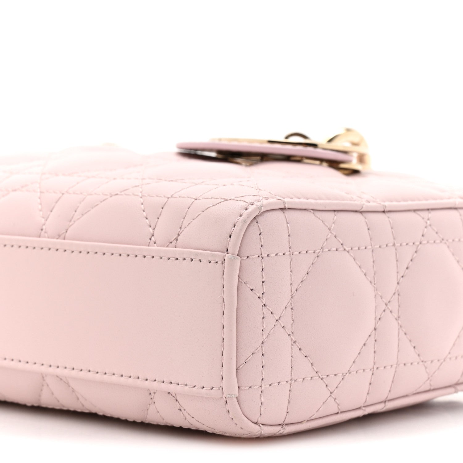 Christian Dior Lambskin Cannage Medium Lady D-Joy Light Pink 9 of 13