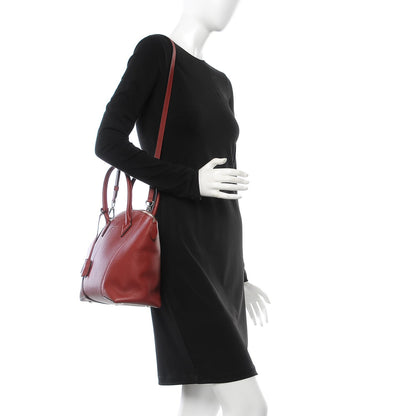 Louis Vuitton Cuir Taurillon Soft Lockit PM Griotte 2 of 8