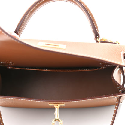 Hermes Epsom Mini Kelly Sellier 20 Gold 5 of 10