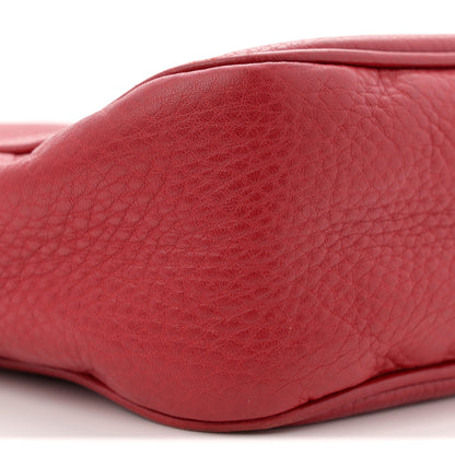 Gucci Pebbled Calfskin Small Soho Disco Bag Vibrant Red 9 of 14
