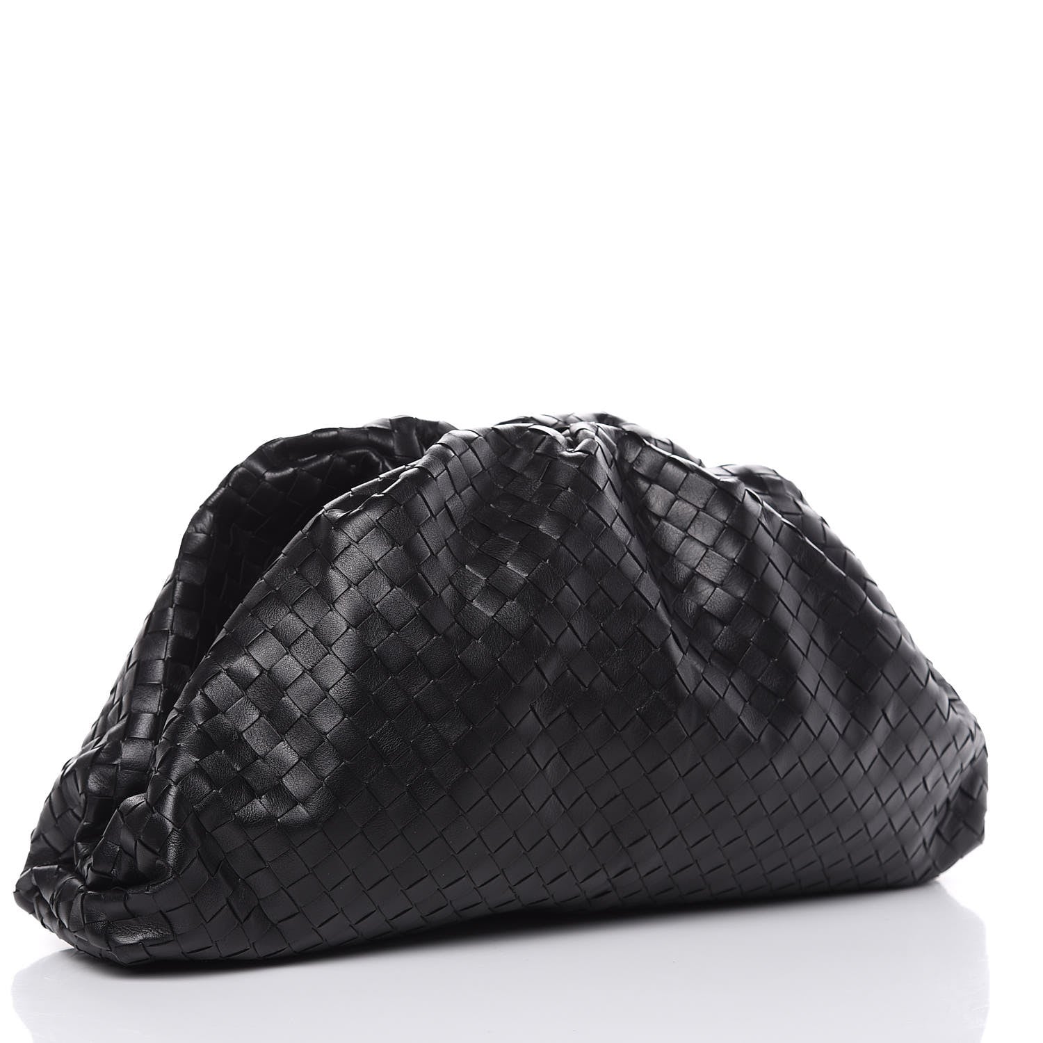 Bottega Veneta Nappa Maxi Intreccio The Pouch Oversized Clutch Black 3 of 9