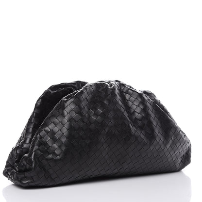 Bottega Veneta Nappa Maxi Intreccio The Pouch Oversized Clutch Black 3 of 9