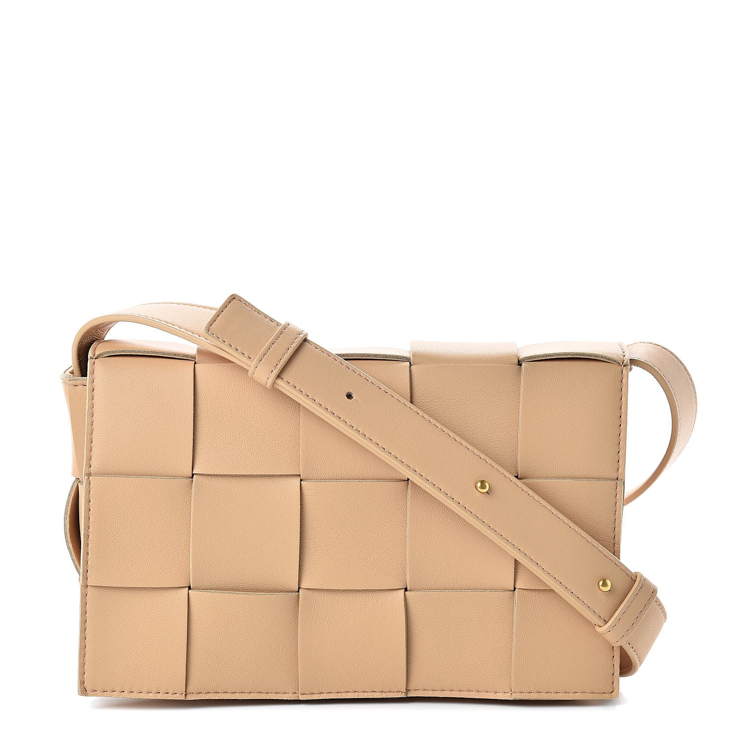 Bottega Veneta Nappa Maxi Intreccio Cassette Bag Nude 1 of 10