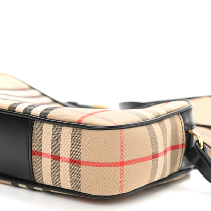 Burberry Calfskin Vintage Check Small Camera Bag Archive Beige 9 of 9