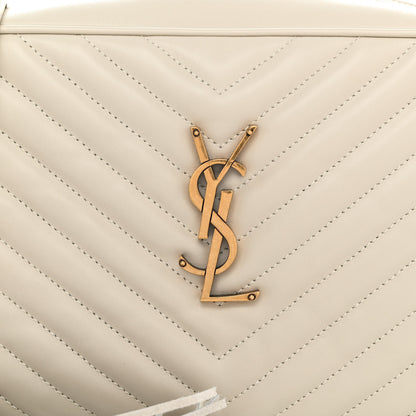 Saint Laurent Calfskin Matelasse Monogram Lou Camera Bag Crema Soft 7 of 9