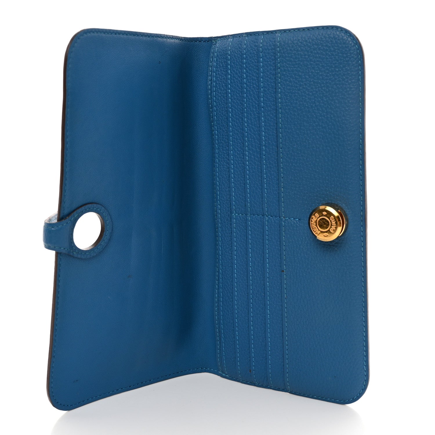 Hermes Togo Dogon Recto Verso Wallet Mykonos 6 of 13