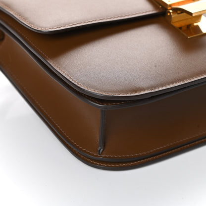 Celine Box Calfskin Medium Classic Box Flap Bag Camel 9 of 10