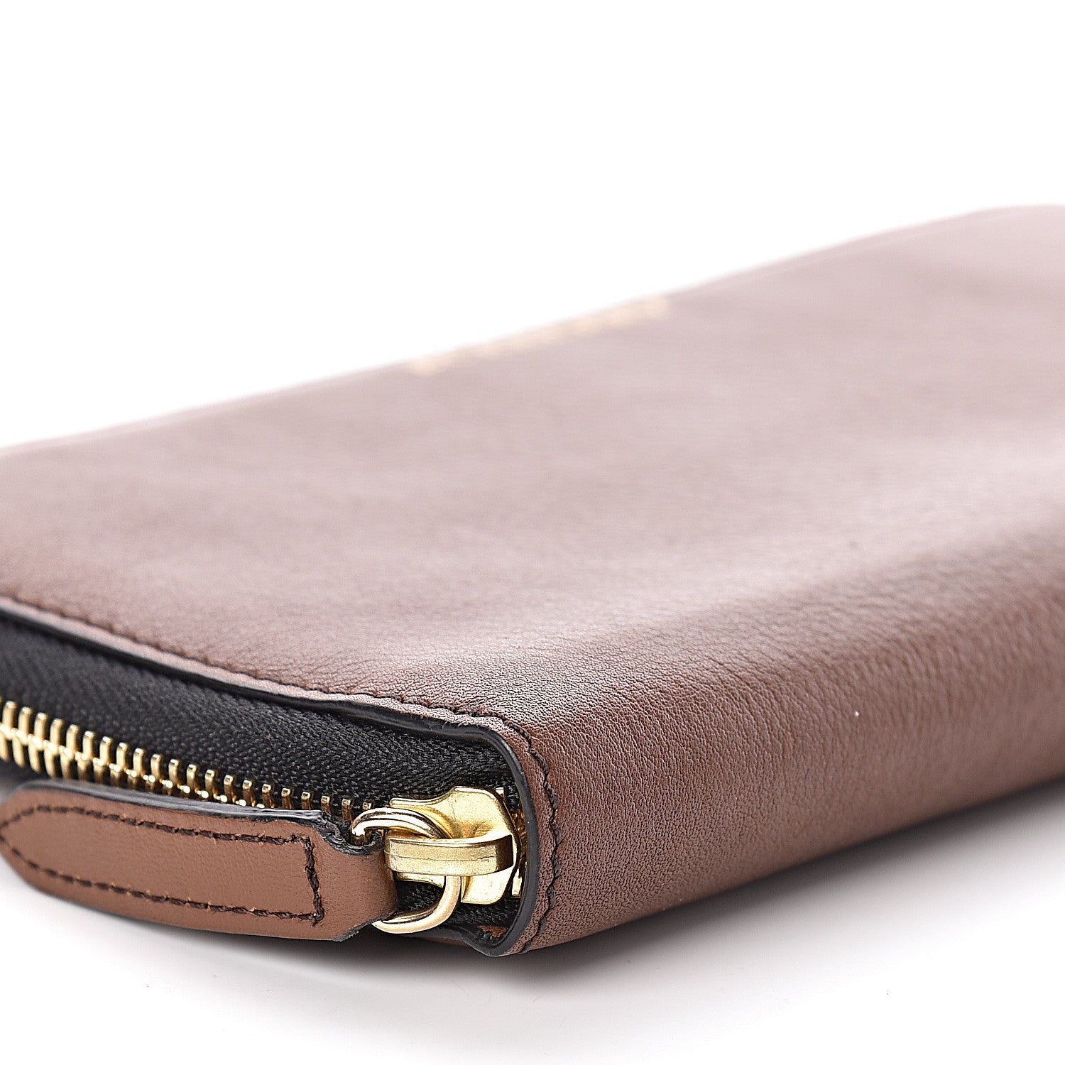 Burberry Signature Grain Calfskin Soft Renfrew Zip Around Wallet Tan 11 of 15