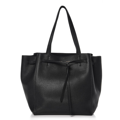 Celine Soft Grained Calfskin Small Belt Cabas Phantom Black 1 of 11