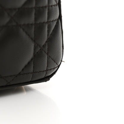Christian Dior Lambskin Cannage Small Lucky Badges My Lady Dior Dark Grey 17 of 20