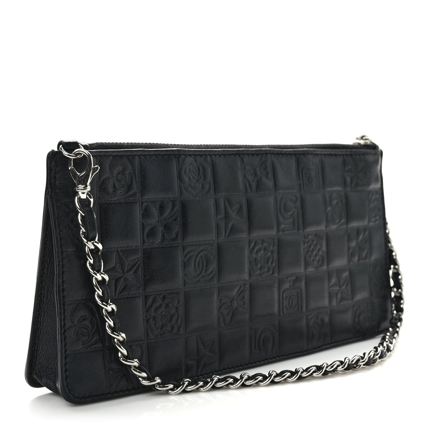 Lambskin Precious Symbols Pochette Black
