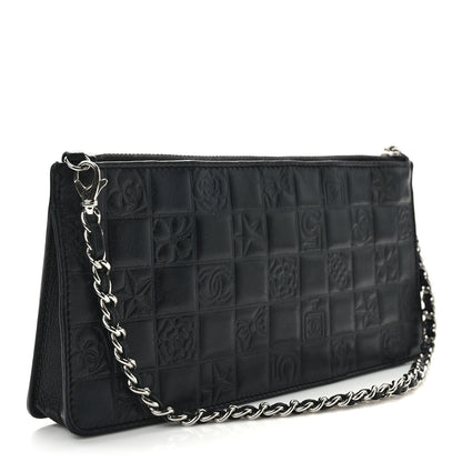 Chanel Lambskin Precious Symbols Pochette Black 3 of 11