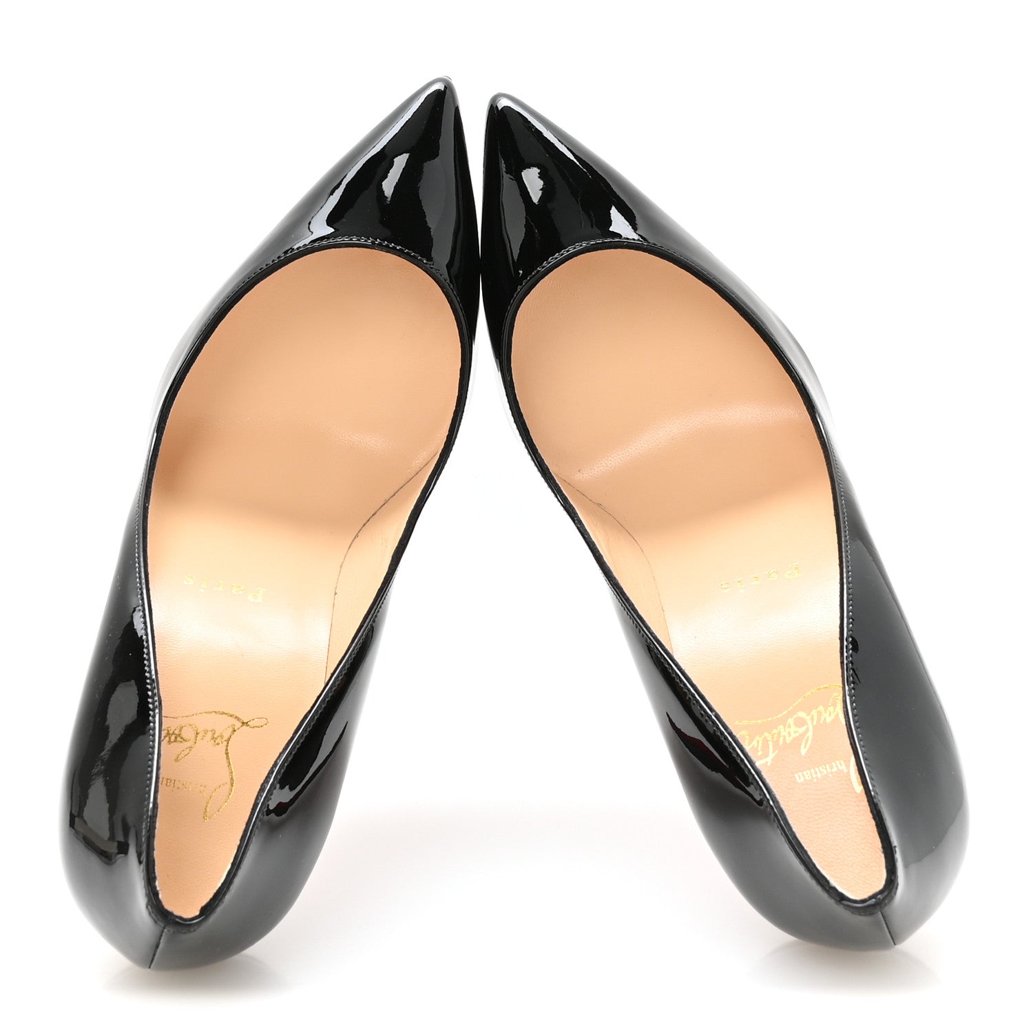 Christian Louboutin Patent Pigalle Follies 100 Pumps 37.5 Black 2 of 7