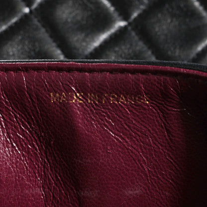 Chanel Lambskin Quilted Medium Double Flap Black 7 of 9