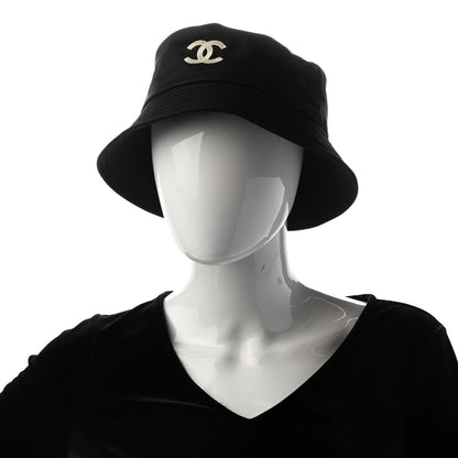 Chanel Cotton CC Bucket Hat M Black 2 of 8