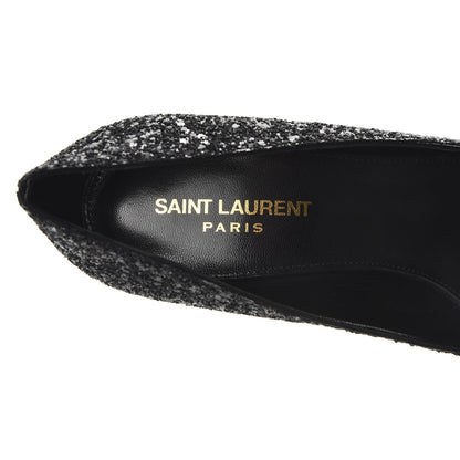 Saint Laurent Glitter Opyum 85 Pumps 38.5 Black 7 of 10