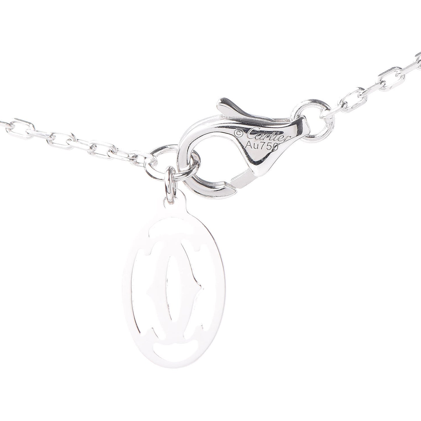 18K White Gold Diamond D'Amour Heart Pendant Necklace