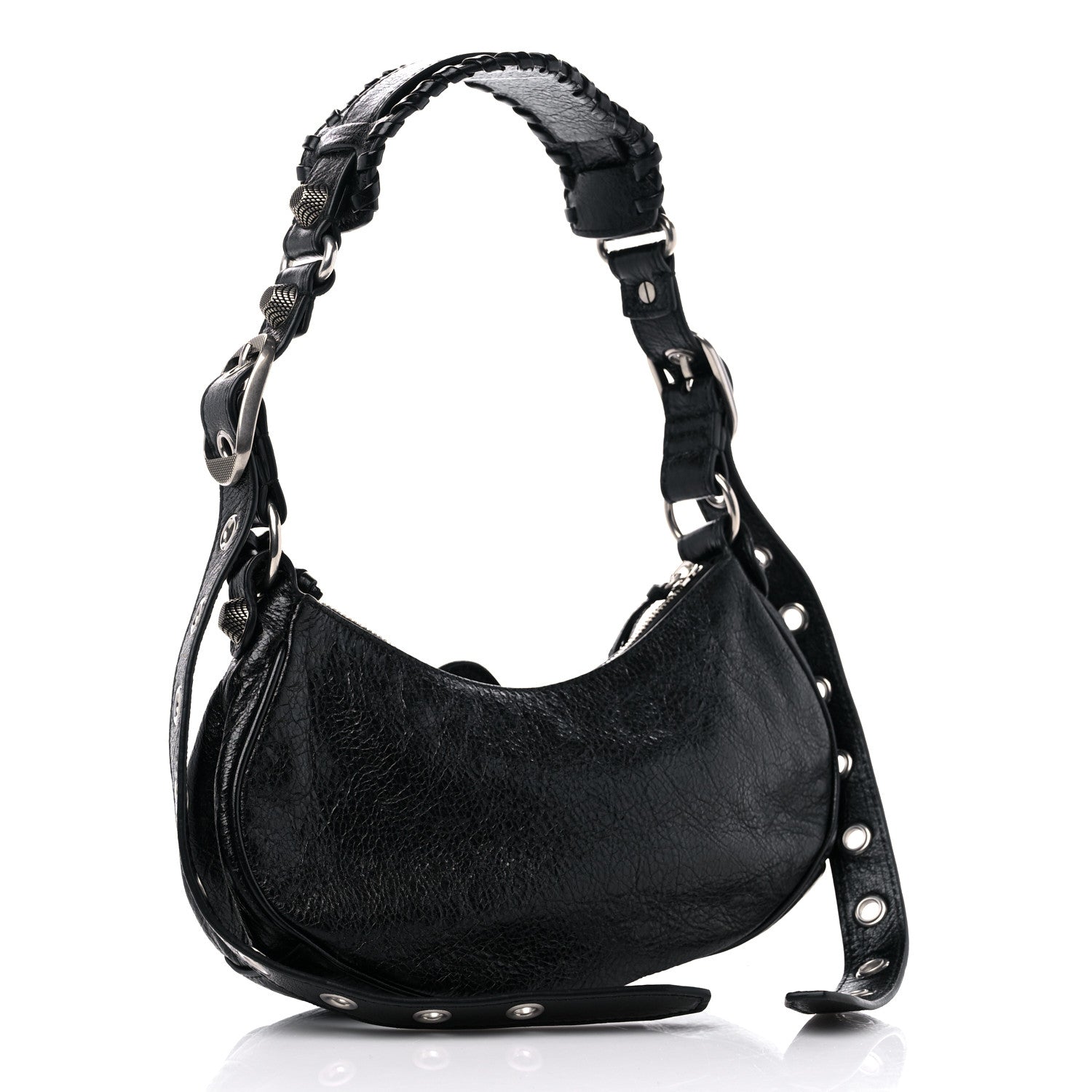 Balenciaga Agneau Arena Le Cagole Shoulder Bag XS Black 4 of 10