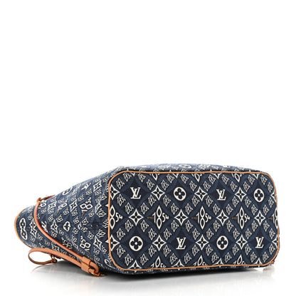 Louis Vuitton Jacquard Since 1854 Neverfull MM Blue 5 of 10