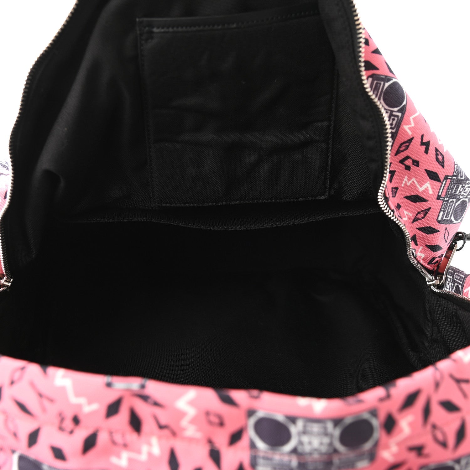 Saint Laurent Canvas Radio Print City Backpack Pink 5 of 8