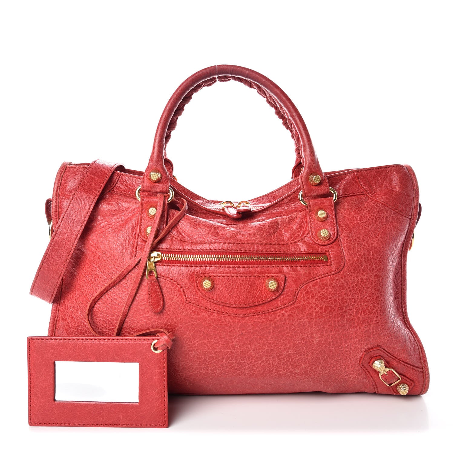 Balenciaga Agneau Giant 12 Gold Hardware City Rouge Cardinal 1 of 15