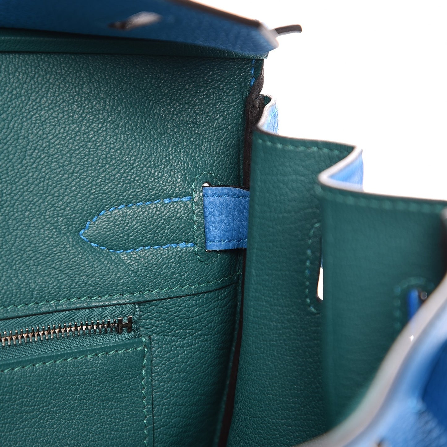 Togo Birkin 30 Bleu Zanzibar Malachite