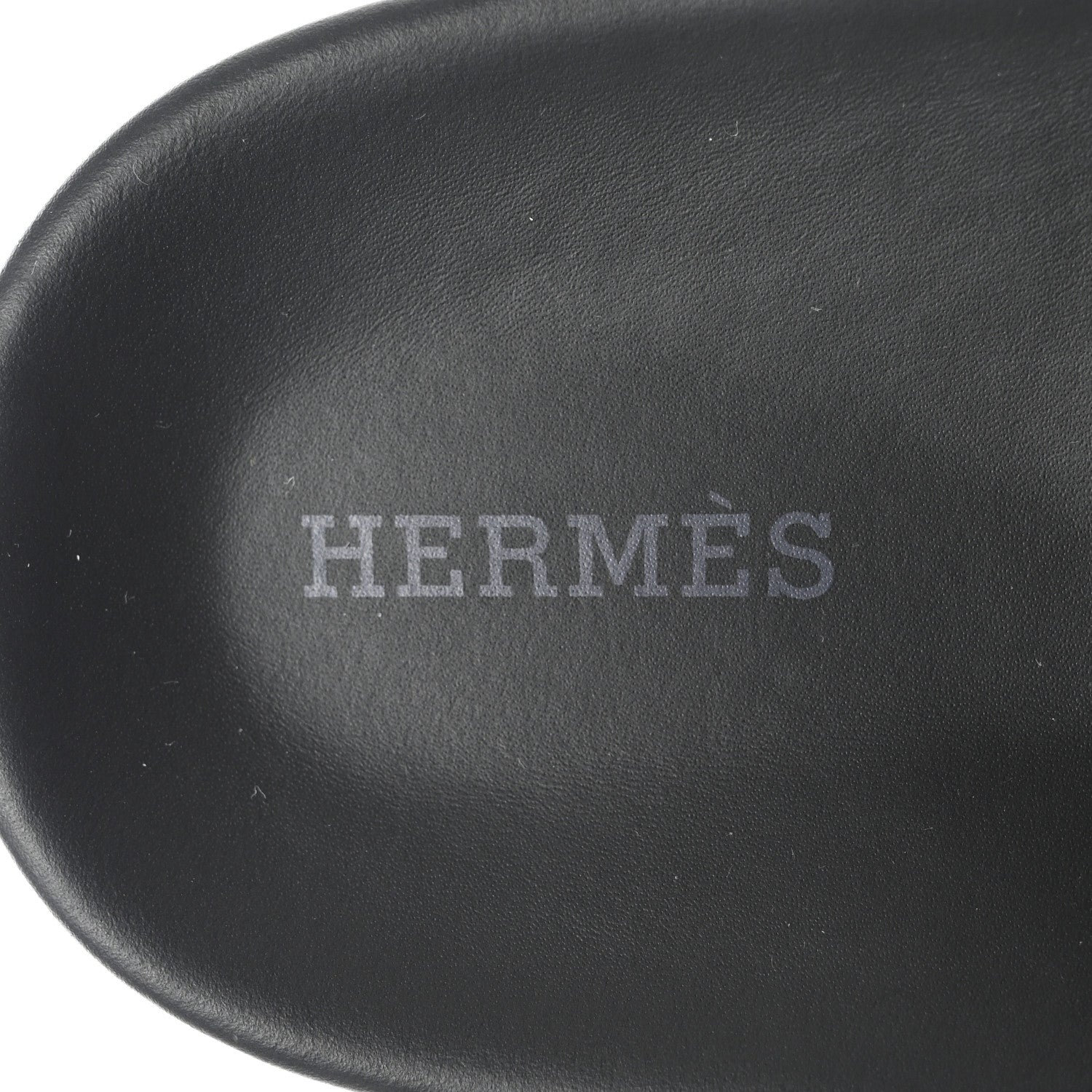 Hermes Calfskin Womens Chypre Sandals 39.5 Black 7 of 8