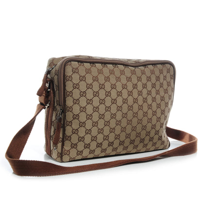 Gucci Monogram GG Flight Crossbody Bag Brown 3 of 7