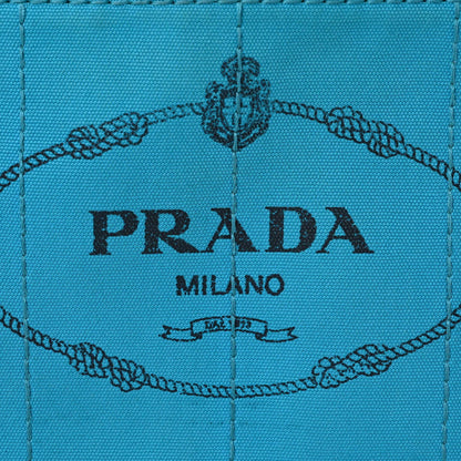 Prada Canapa Small Logo Tote Pavone 19 of 28