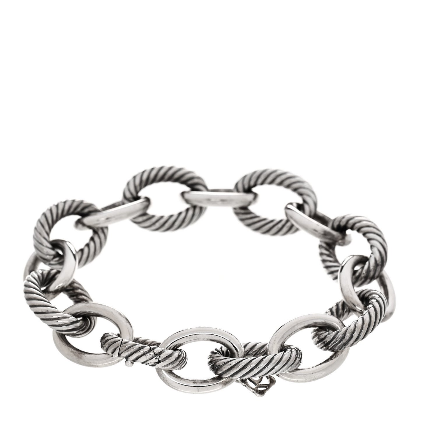 Sterling Silver 17mm Extra Large Oval Link Bracelet