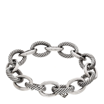 David Yurman Sterling Silver 17mm Extra Large Oval Link Bracelet 2 of 4