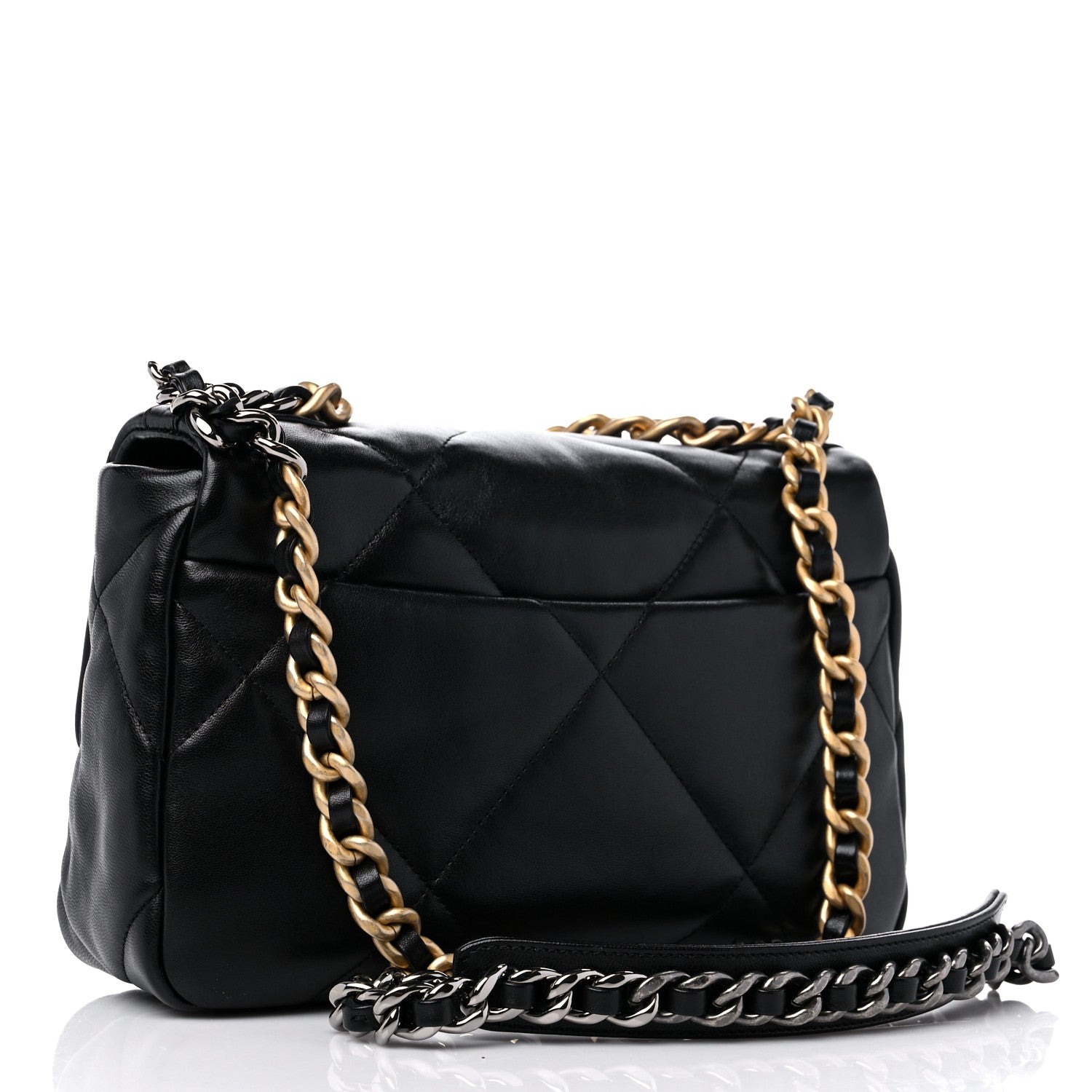 Chanel Lambskin Quilted Medium Chanel 19 Flap Black 3 of 10