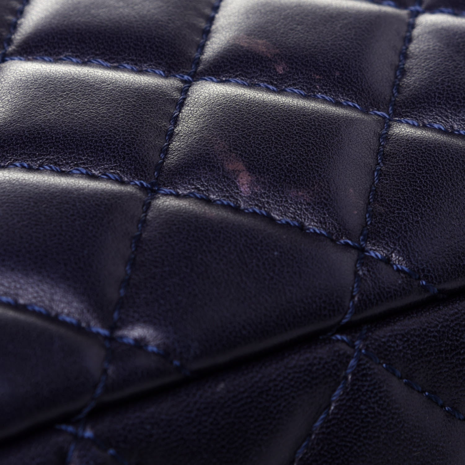 Chanel Lambskin Quilted Medium Camera Case Dark Navy Blue 11 of 11