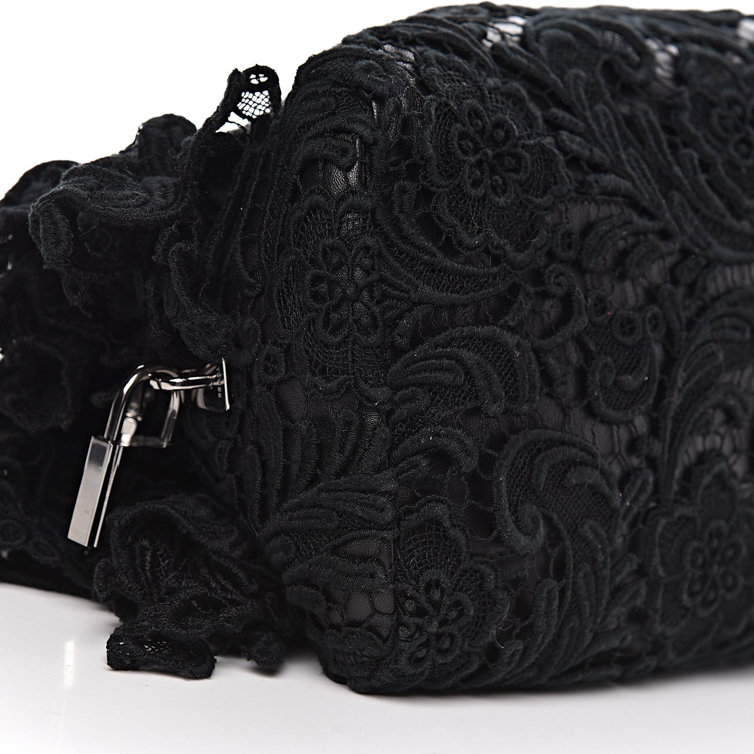 Prada Lace Pizzo S Bowler Black 10 of 12