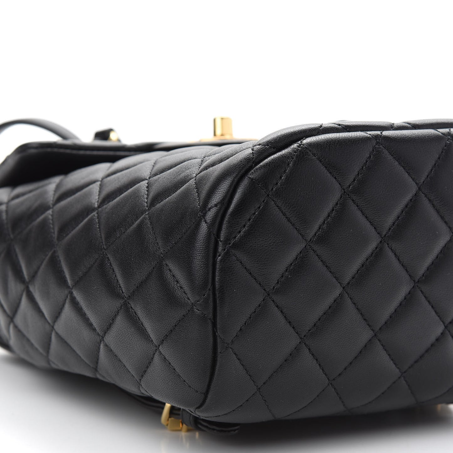 Lambskin Quilted Mini Urban Spirit Backpack Black
