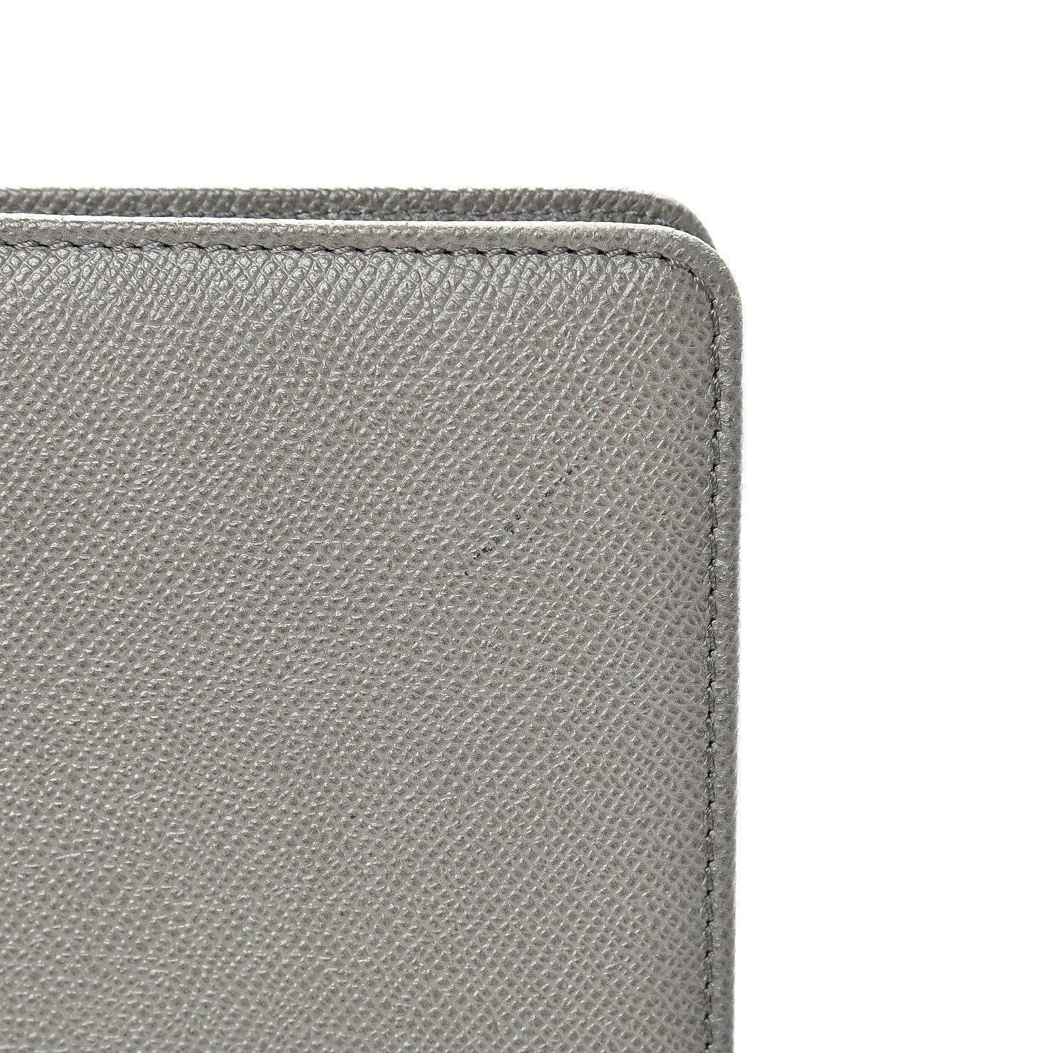 Burberry Grainy Calfskin Zip Around Organizer Grey 16 of 17